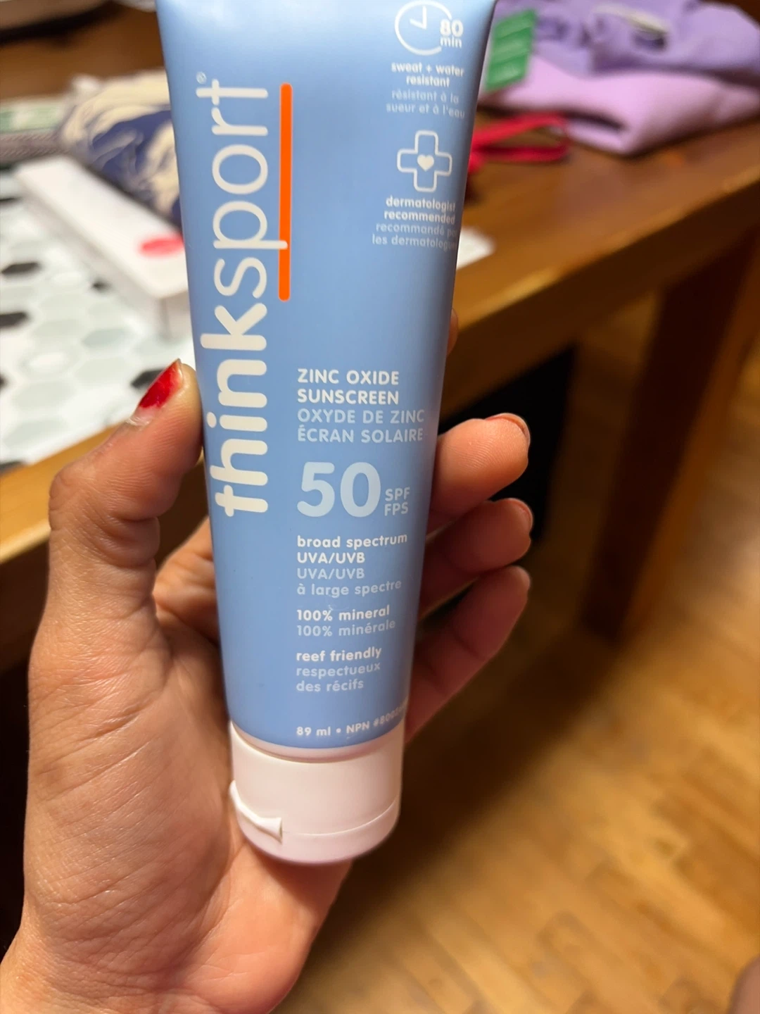 thinksport Zinc Oxide SPF 50 Sunscreen