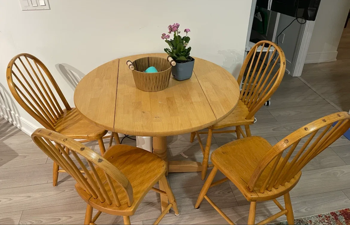 Wooden Table & Chairs