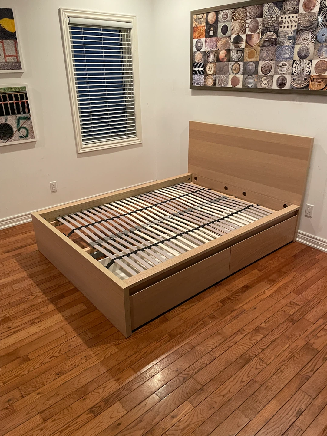 Malm Full / Double Bed Frame with Storage Drawers - photo 2