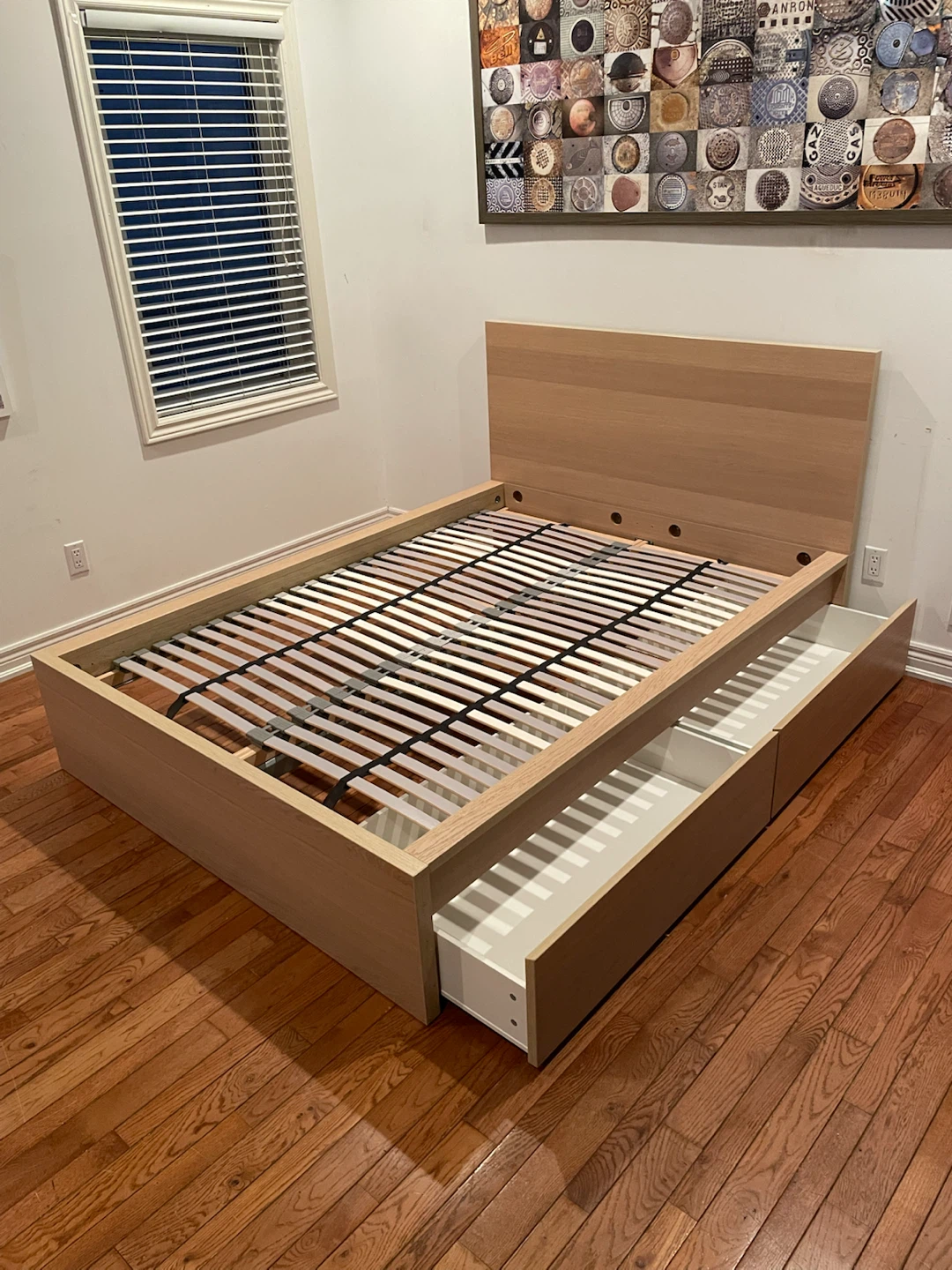 Malm Full / Double Bed Frame with Storage Drawers - photo 3