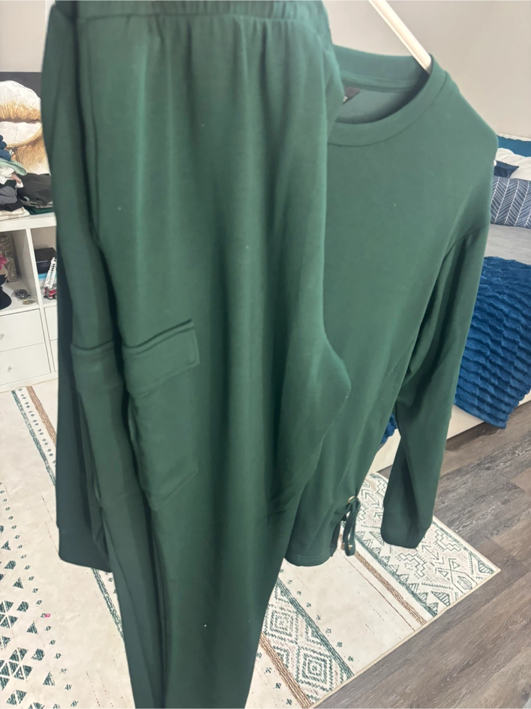 F&F Forest Green Sweatshirt and Joggers Set - photo 2