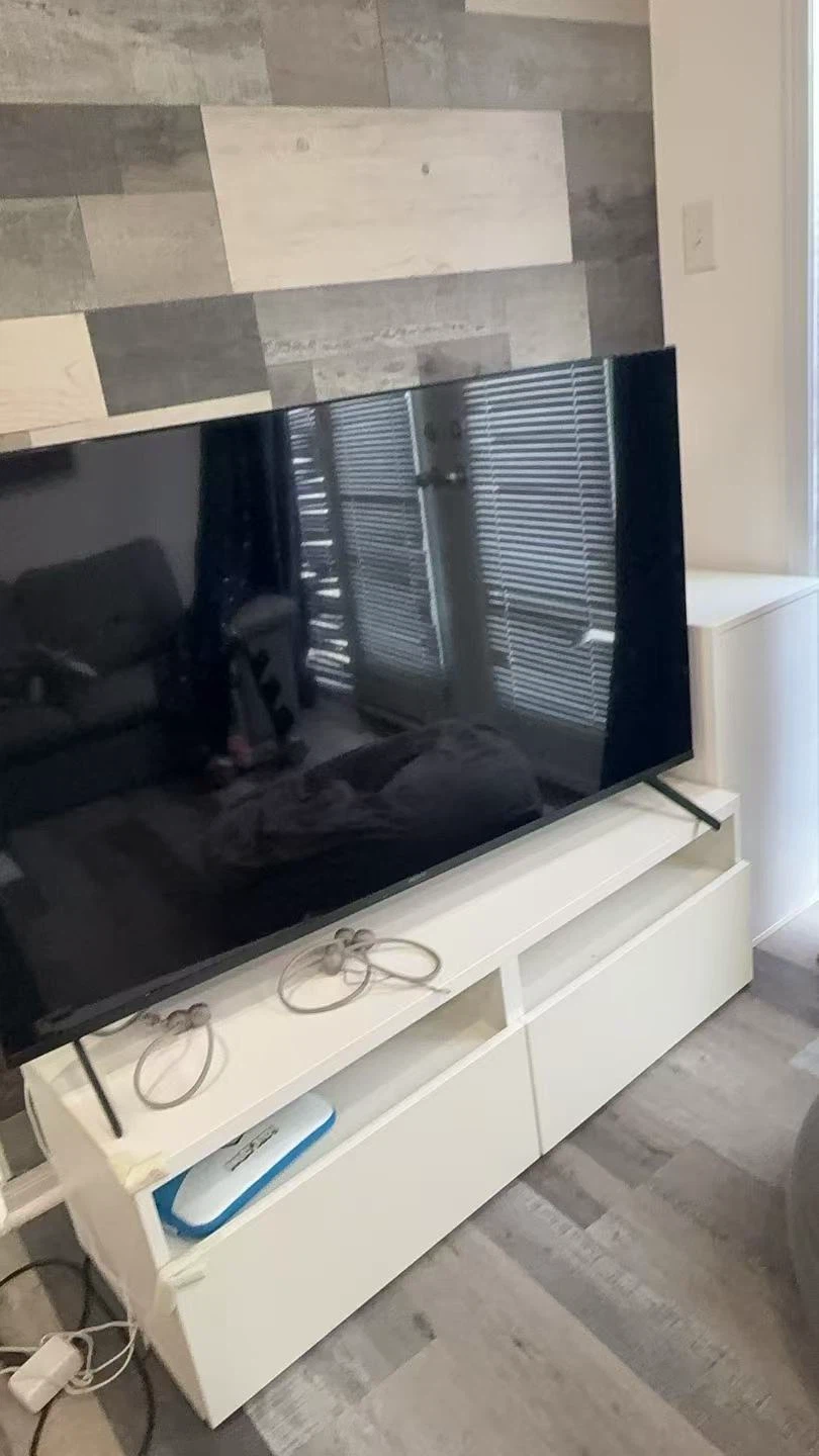 White IKEA TV Stand Media Console
