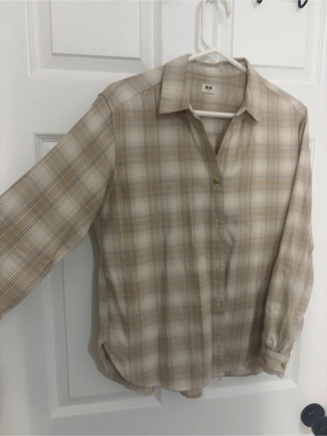 UNIQLO Plaid Long Sleeve Shirt XS