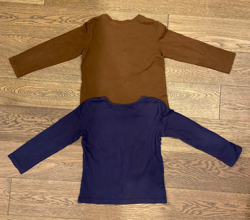 EUC: Set of 2 Kids Halloween Long Sleeve Cotton Shirts Size 4 - photo 2