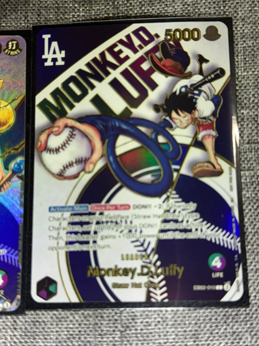 One Piece LA Dodgers Trading Cards