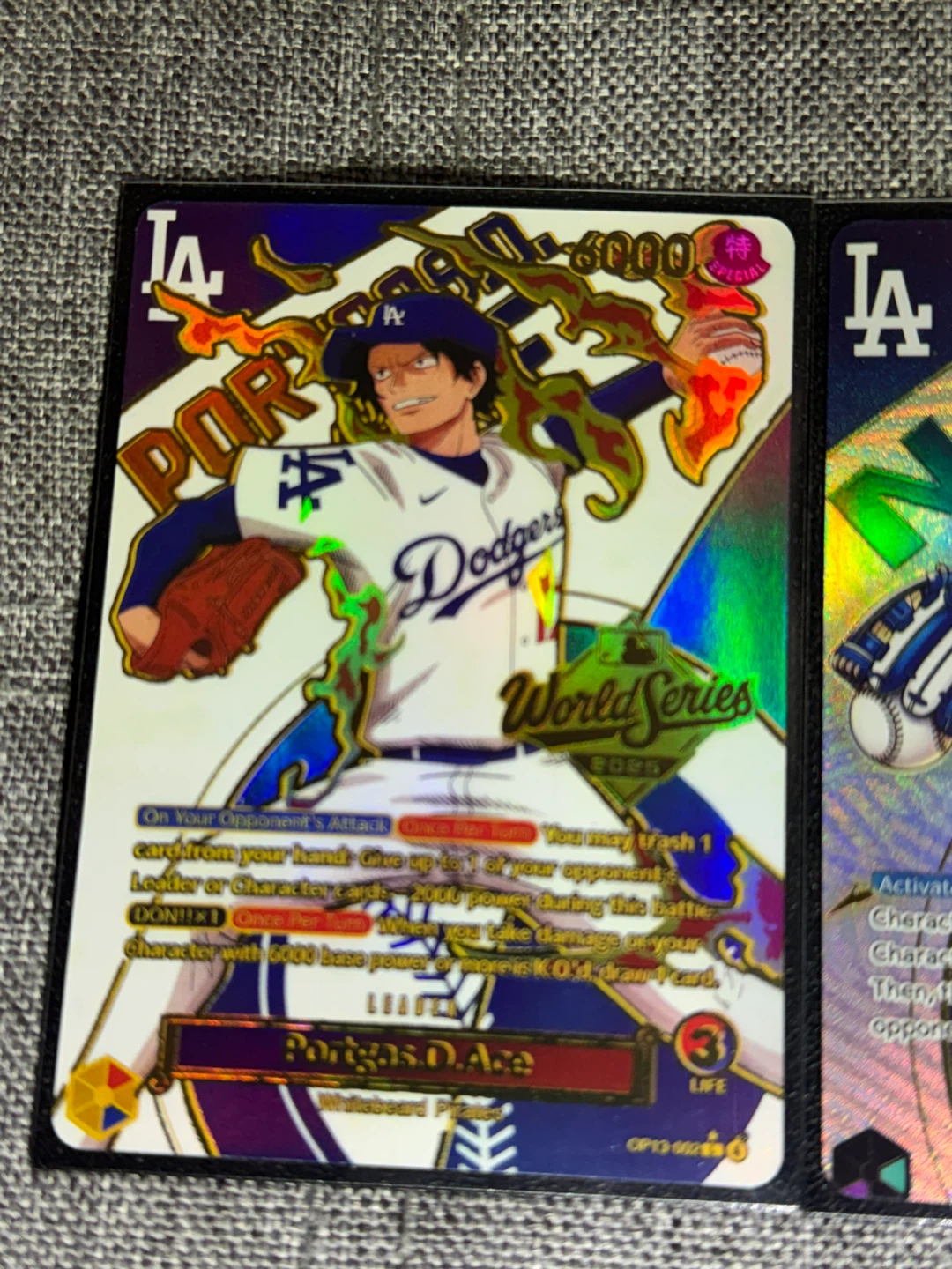 One Piece LA Dodgers Trading Cards - photo 3