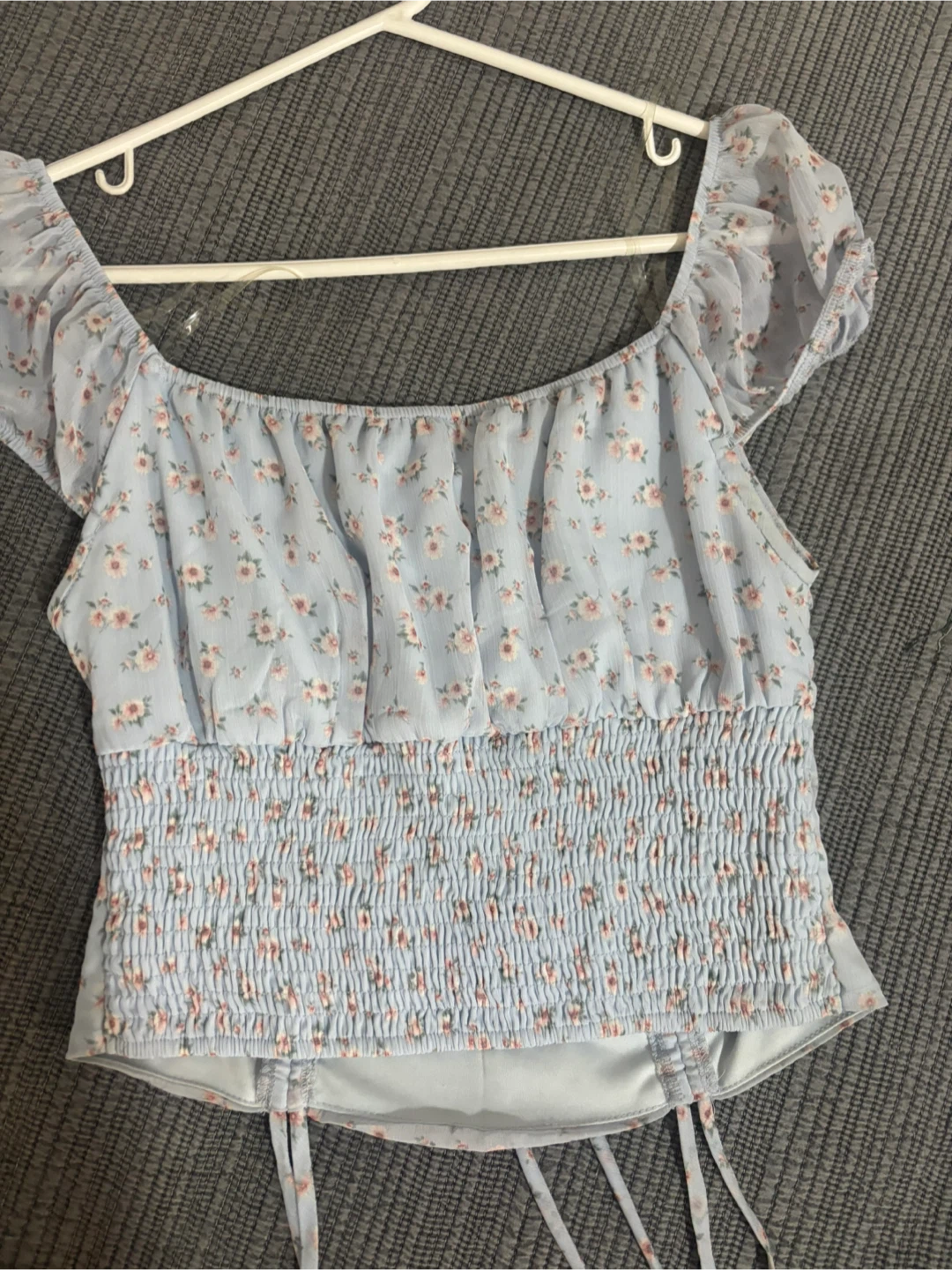 Active USA floral print cropped top - photo 2