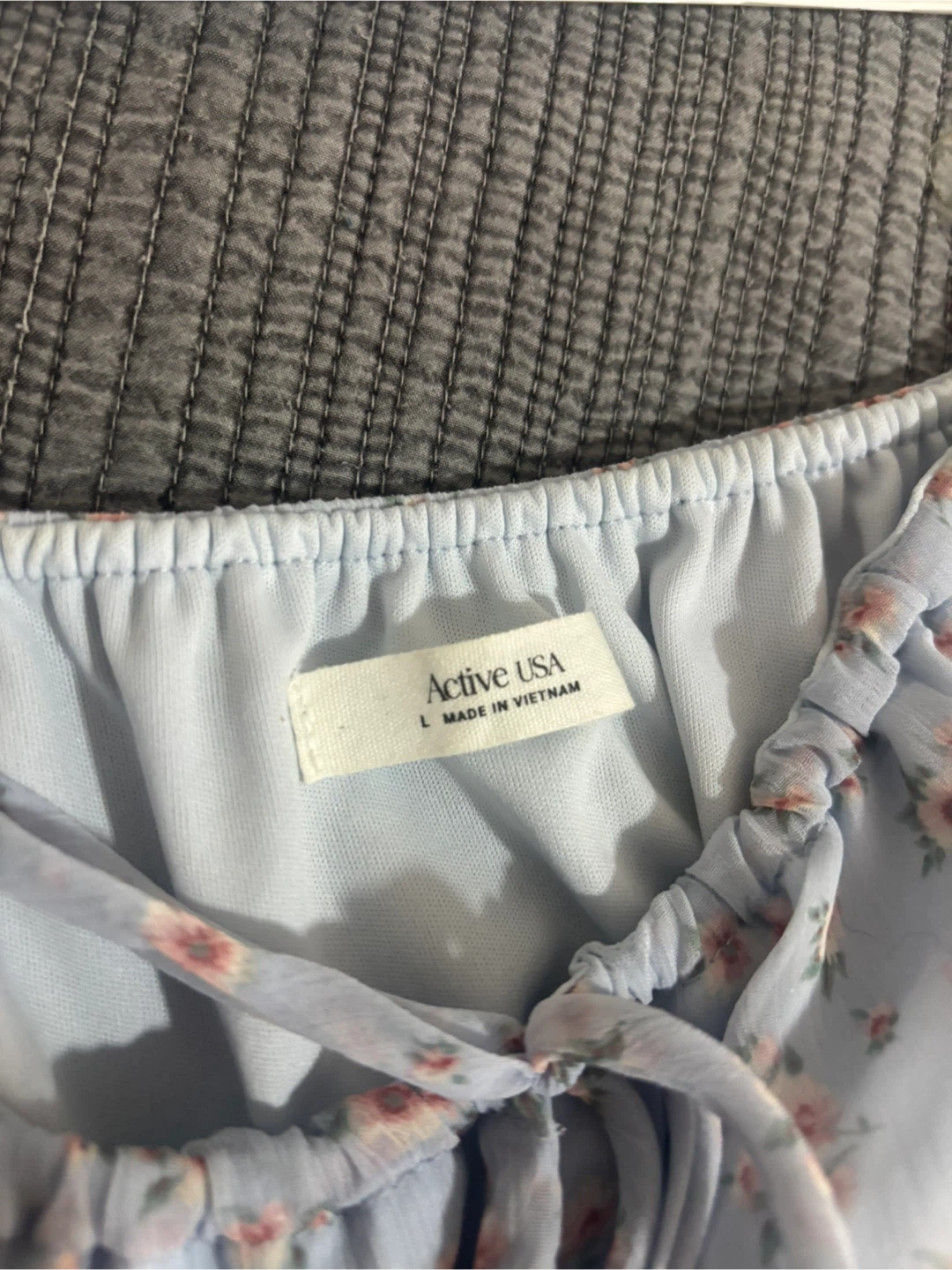 Active USA floral print cropped top - photo 3
