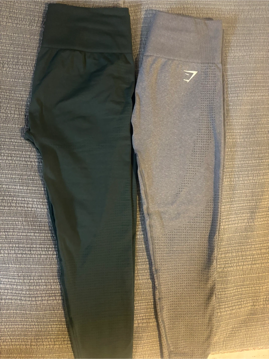 Gymshark Leggings - Green and Grey