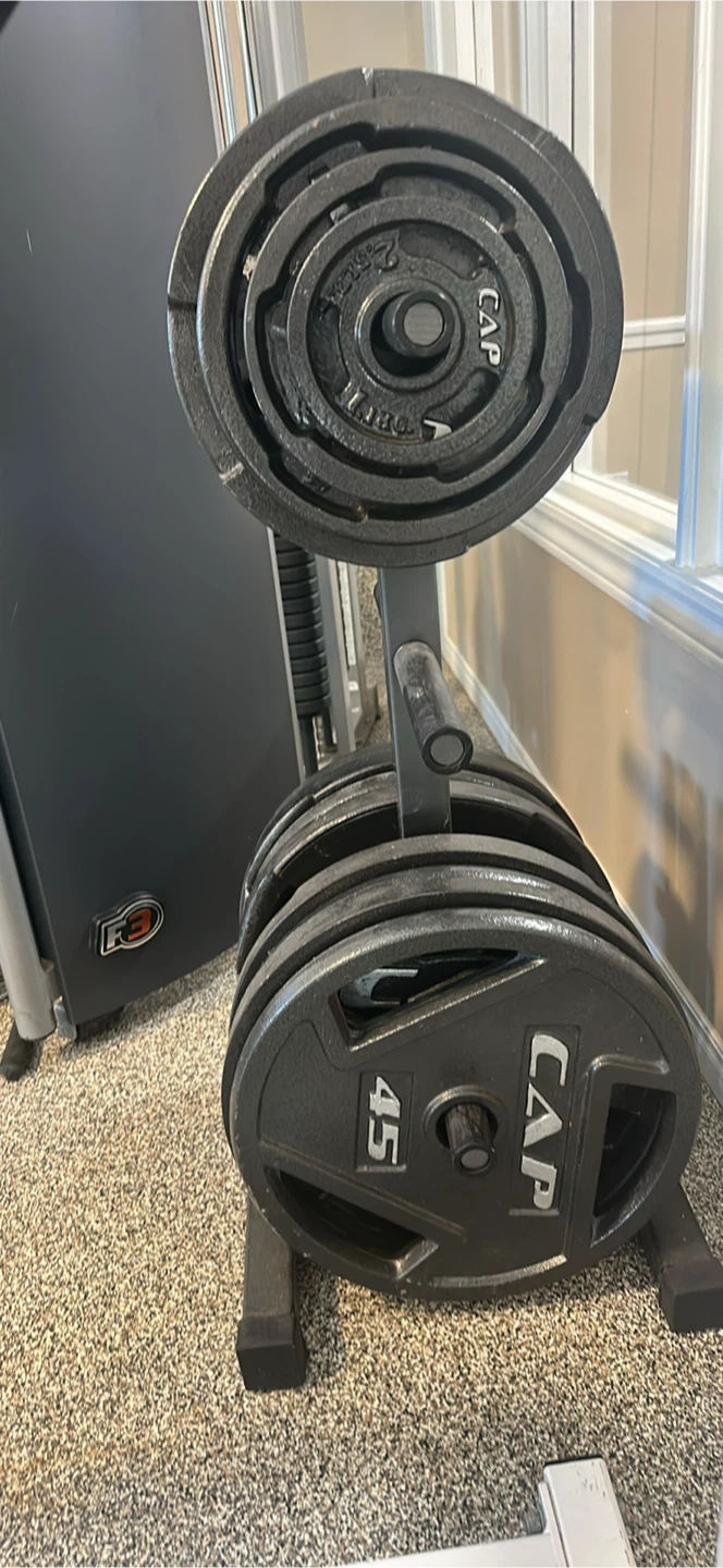 CAP Barbell Weight Plates and Rack - photo 2