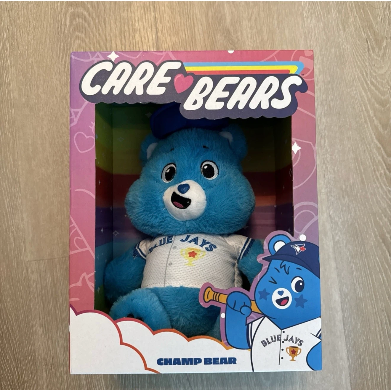 Care Bears Champ Bear Blue Jays Plush Toy