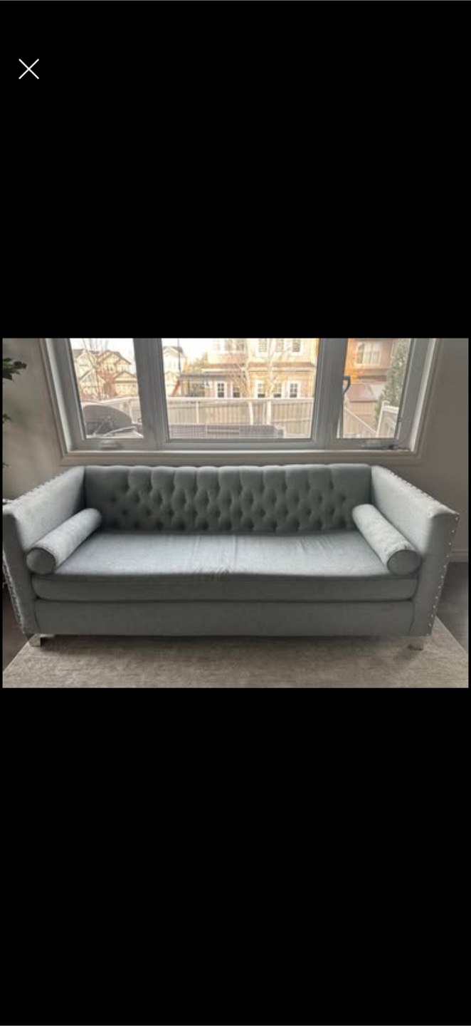 Grey living set (Loveseat + Sofa) - photo 4