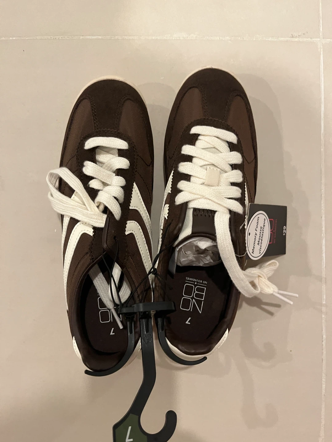 No Boundaries Men's Brown Sneakers Size 7