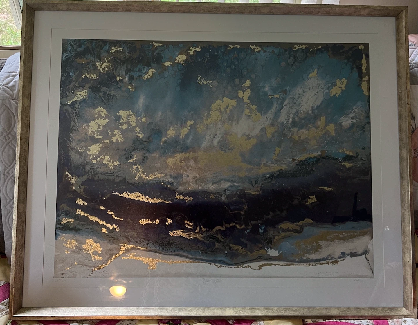 Ripple Effect Framed Abstract Print Limited Edition