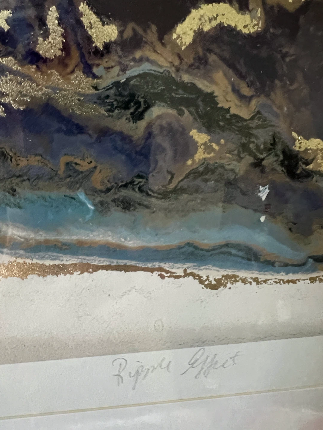 Ripple Effect Framed Abstract Print Limited Edition - photo 2