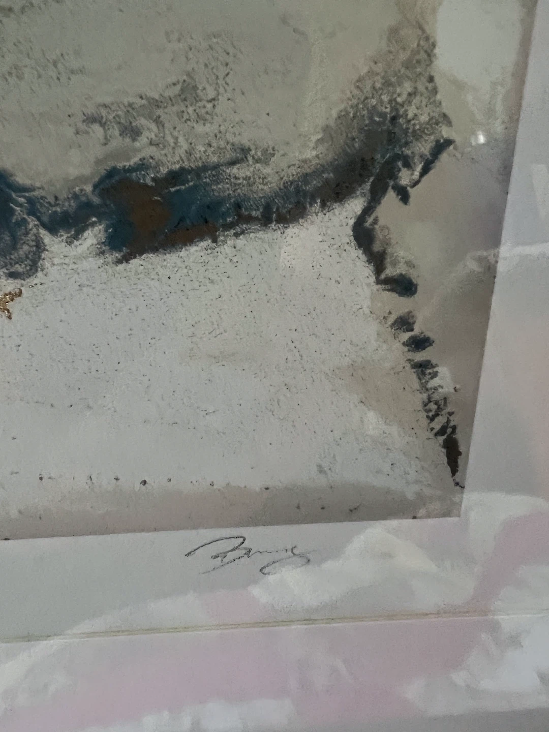 Ripple Effect Framed Abstract Print Limited Edition - photo 4