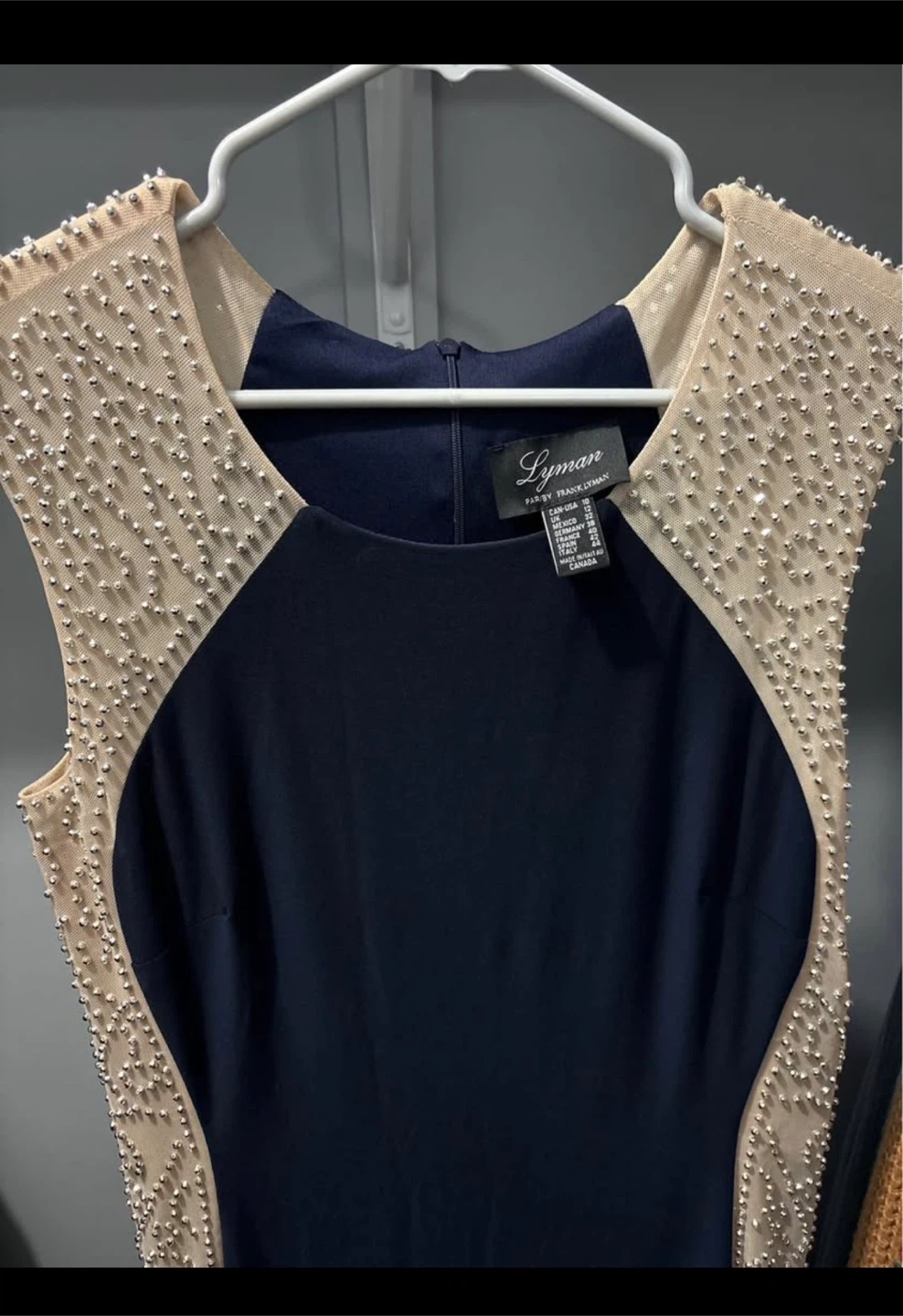 Lyman Navy Embellished Gown Size 10 - photo 2