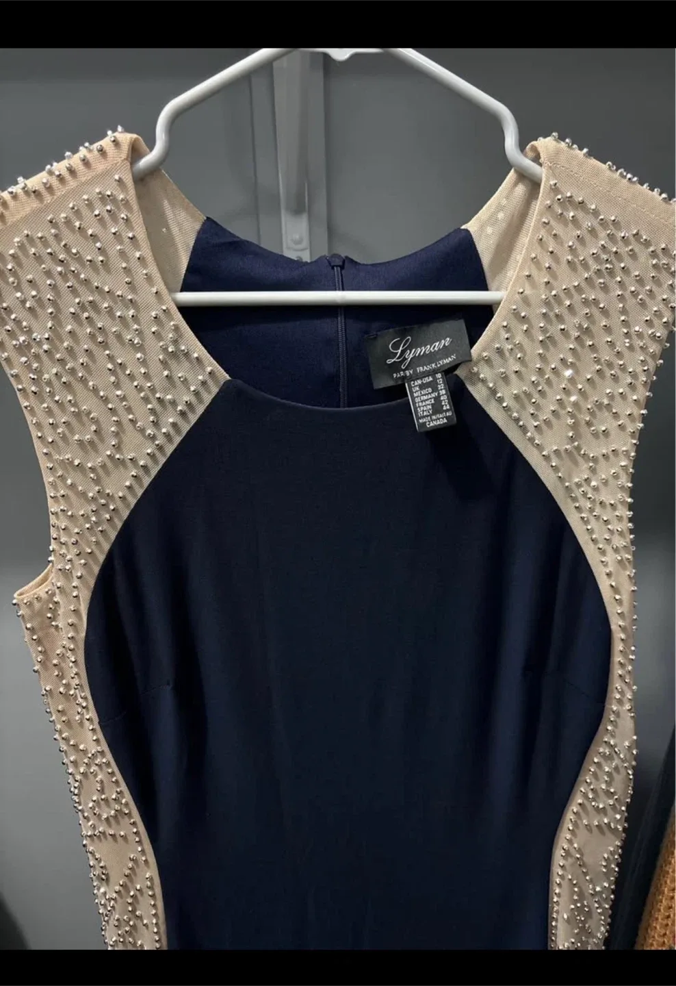 Lyman Navy Embellished Gown Size 10 - photo 2