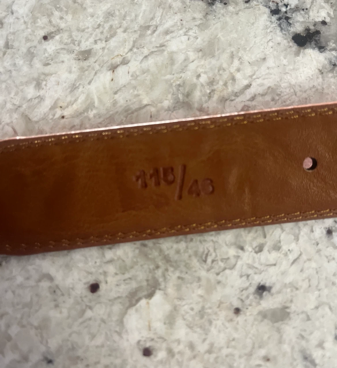 Brown Leather Belt and Card Holder Set - photo 3