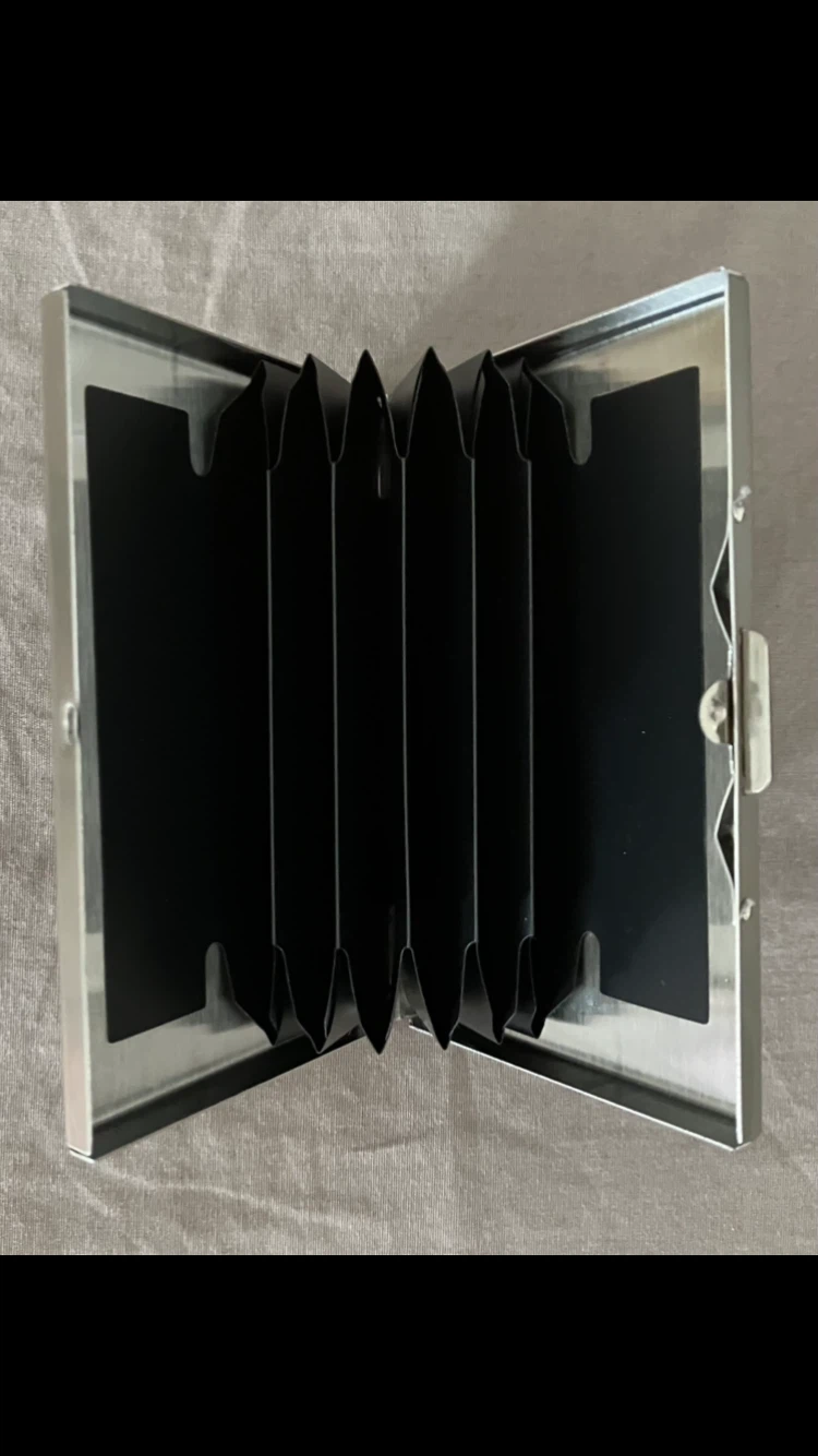 Travel Design Metal Flip Card Case 💳 🎴🃏✈️🩶 - photo 4