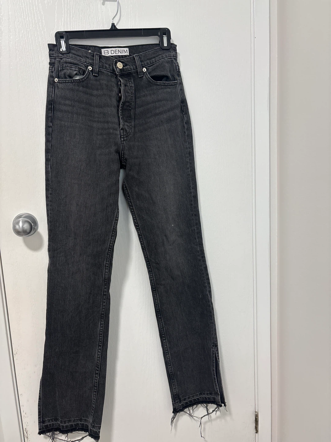 B. Denim High Waisted Black Jeans - photo 2