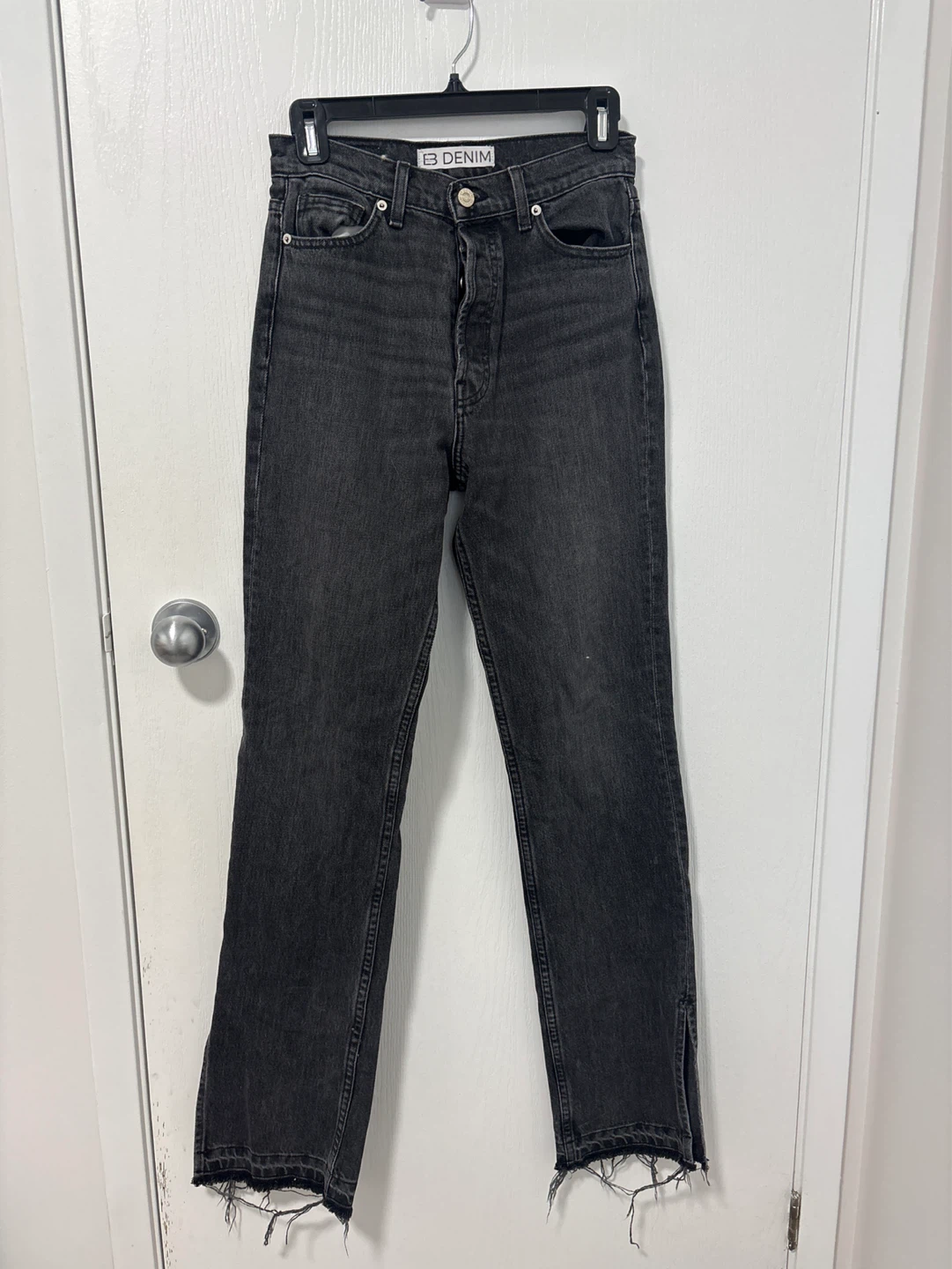 B. Denim High Waisted Black Jeans - photo 3
