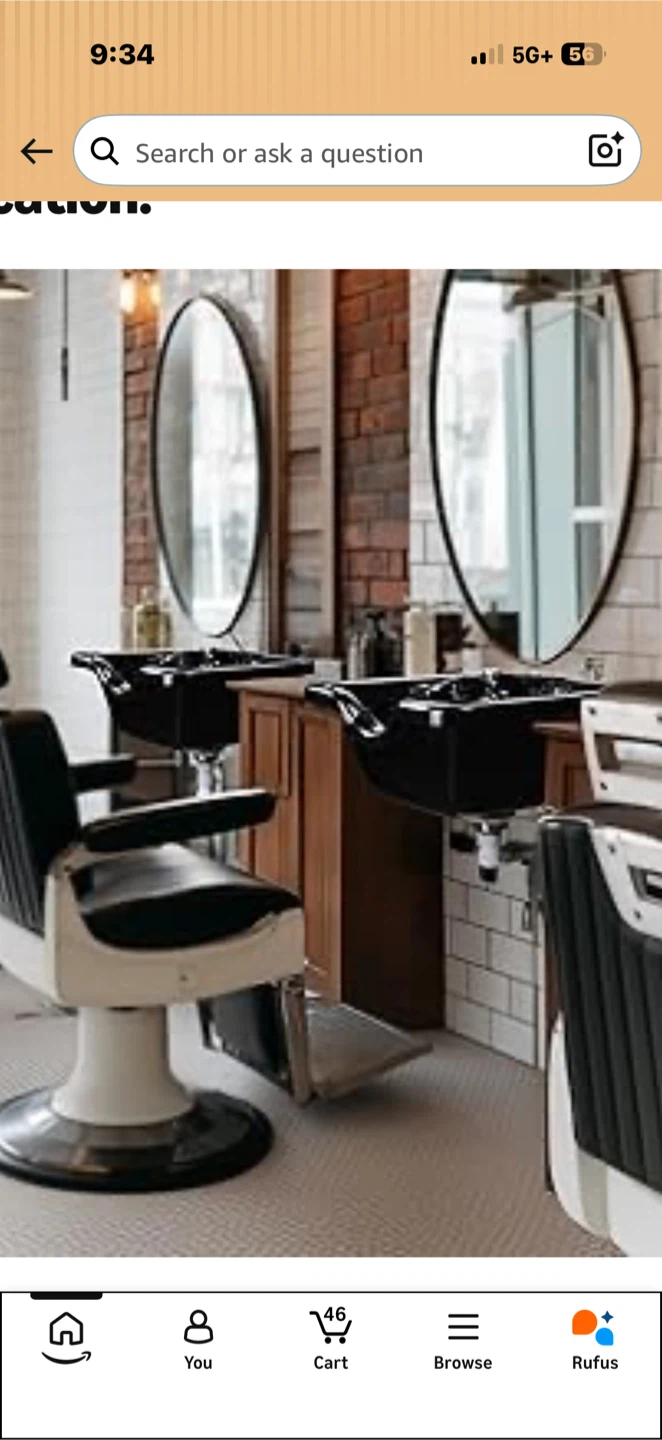Black Salon Shampoo Bowl - photo 3