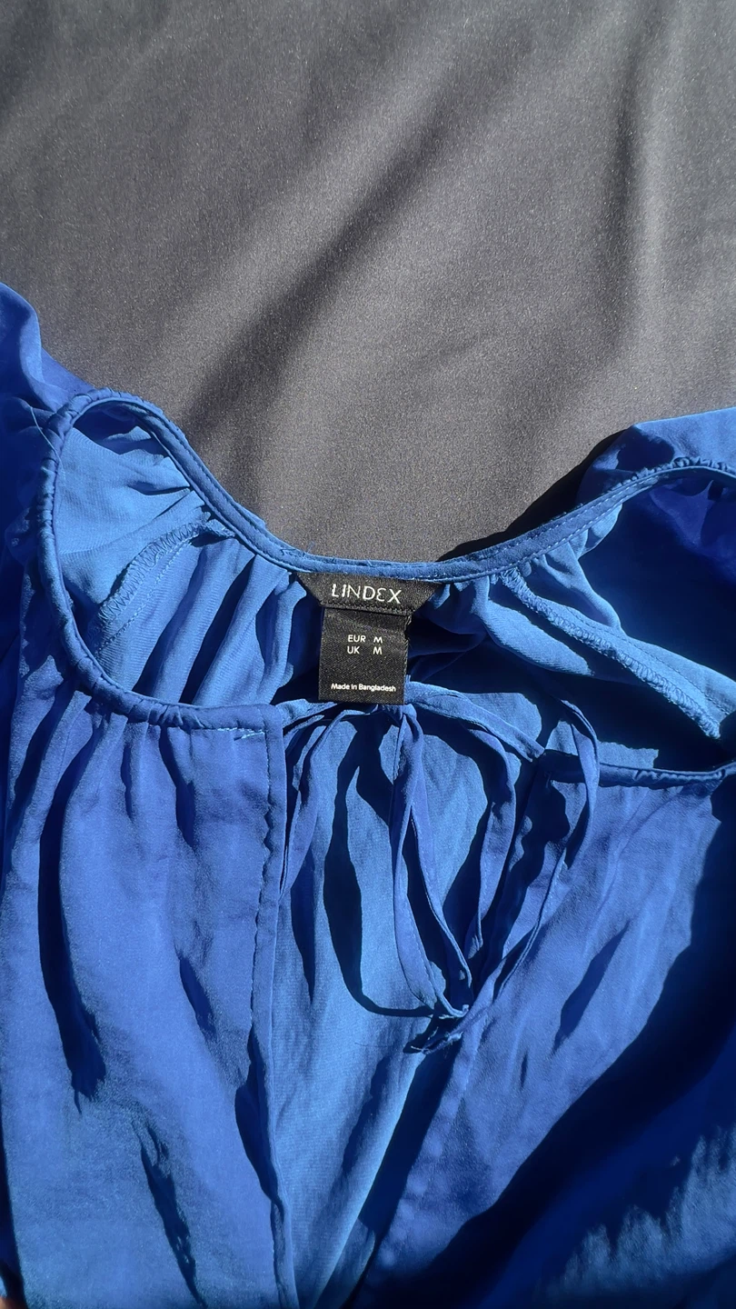 Lindex Blue Long Sleeve Blouse - photo 3