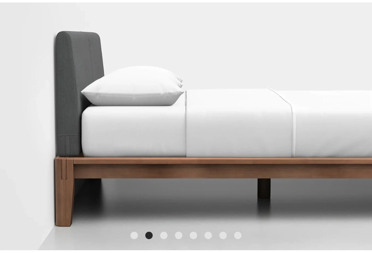 Queen size Thuma bed frame with Pillowboard and slats - photo 2