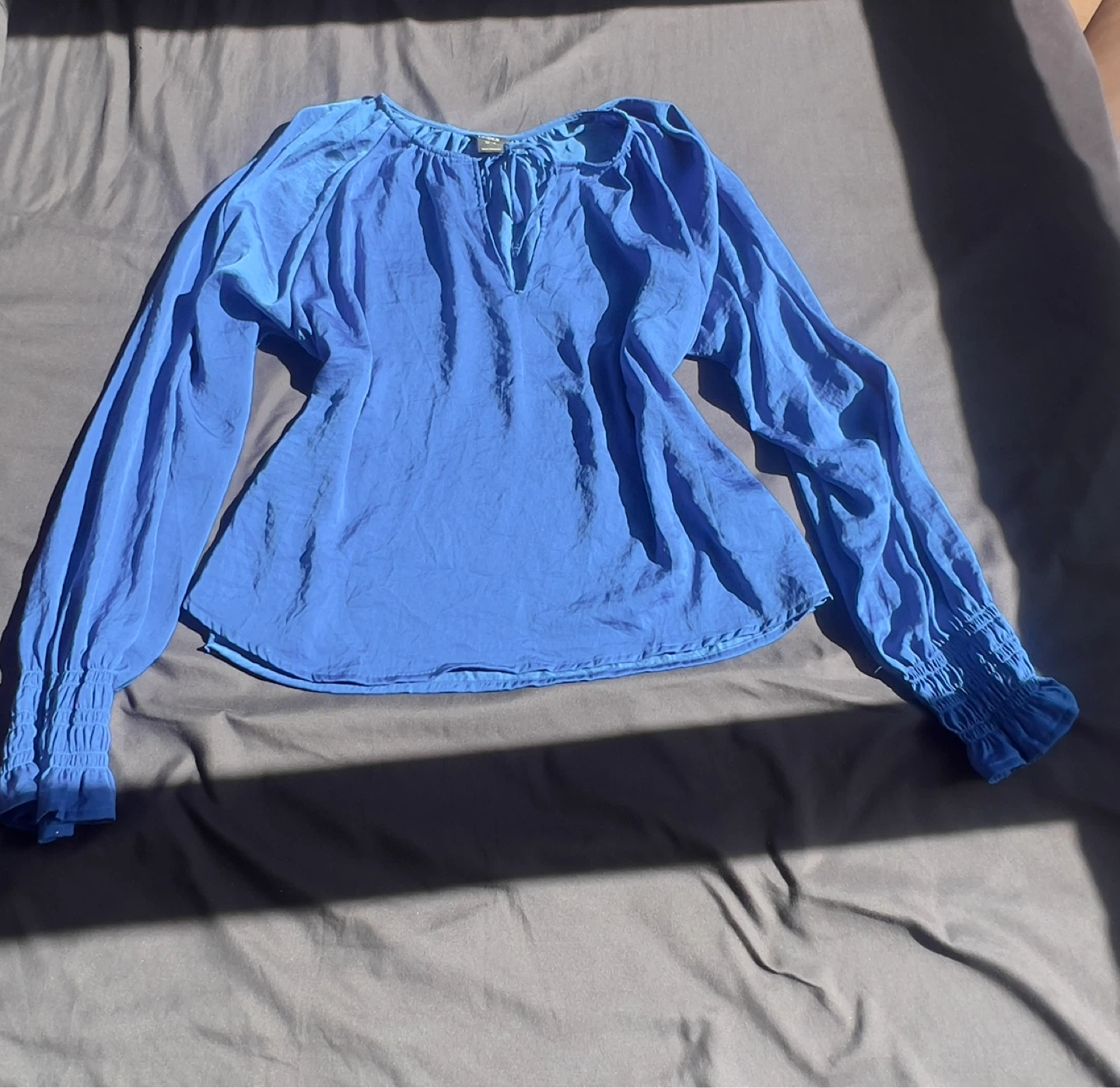 Lindex Blue Long Sleeve Blouse