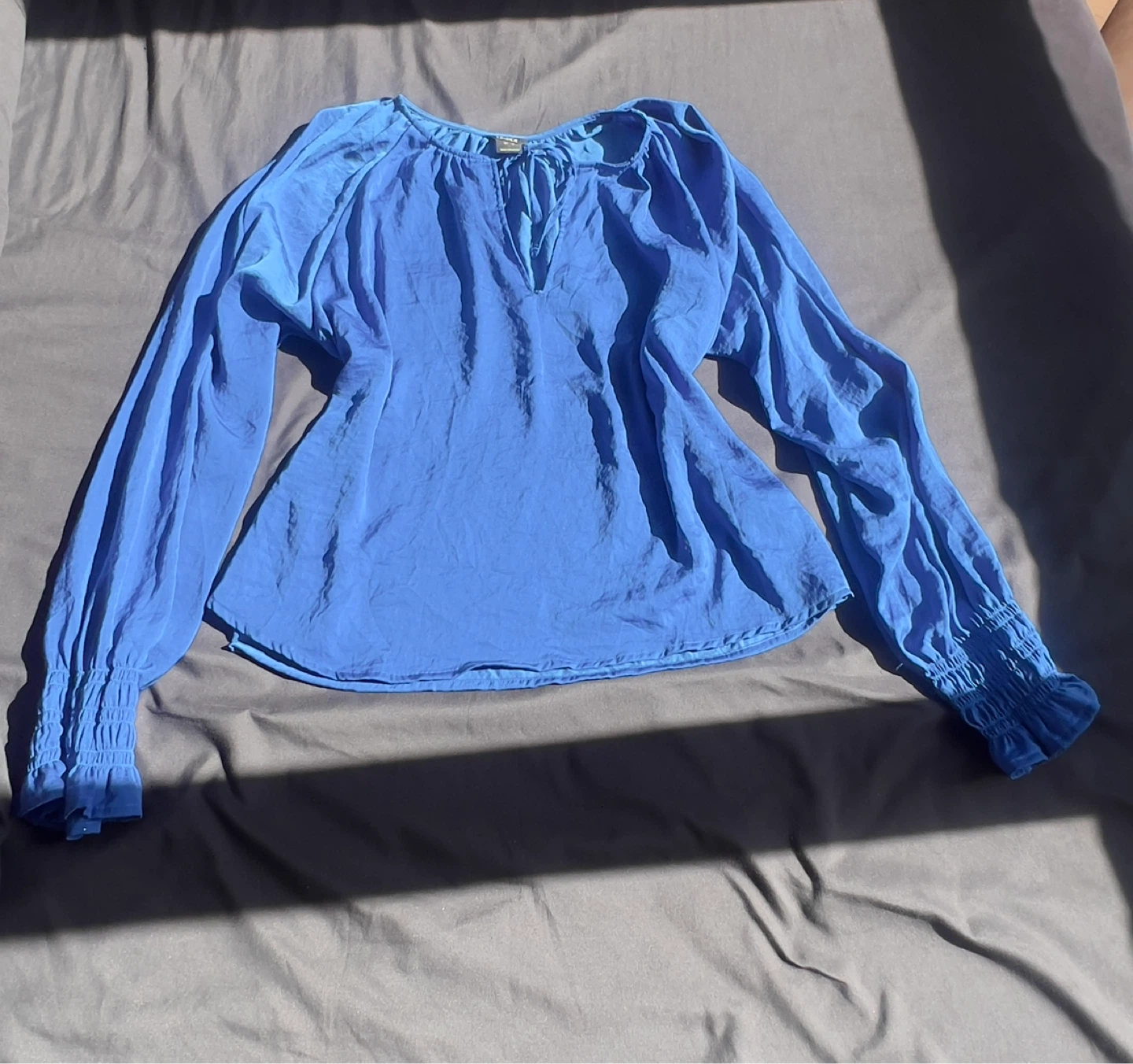 Lindex Blue Long Sleeve Blouse - photo 2