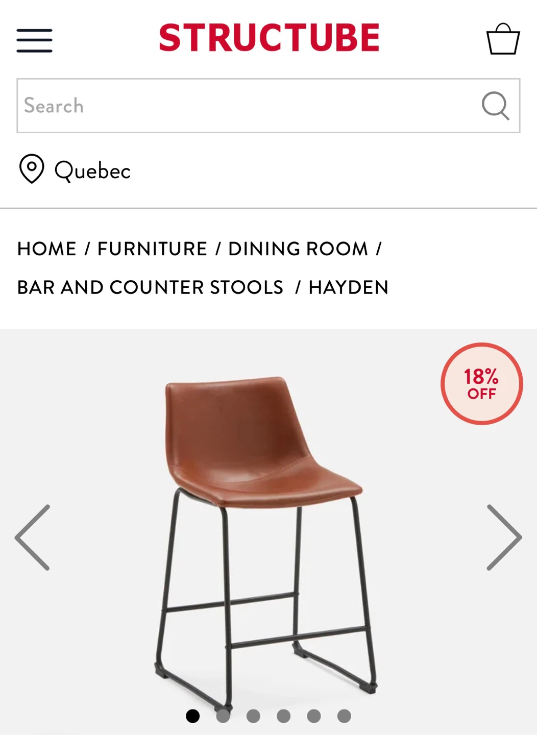 Structube Counter Stool - Set of 4