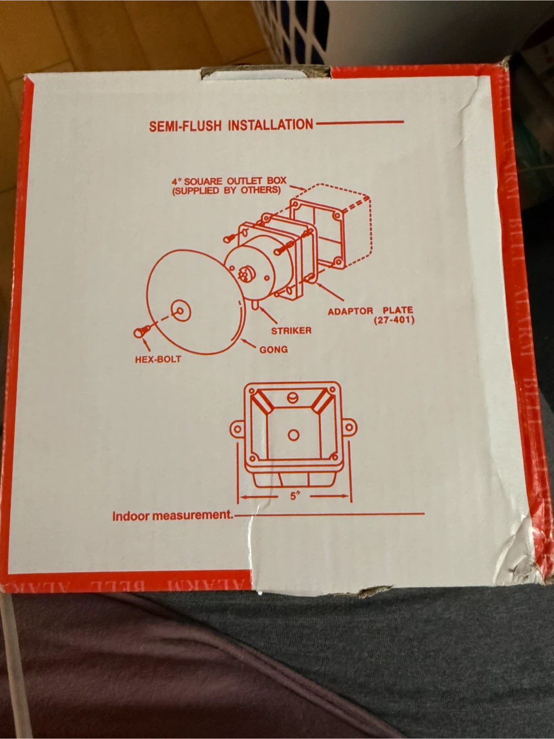 Red Alarm Bell 6" (150mm) - photo 2