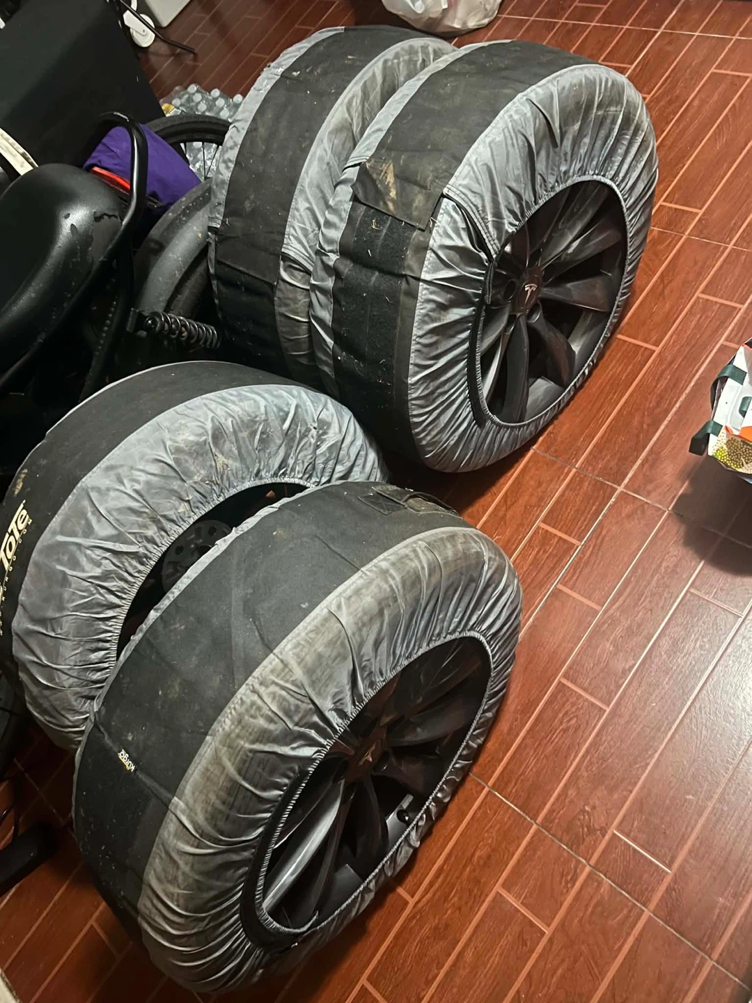 Tesla Wheels and Tires with Covers - photo 2