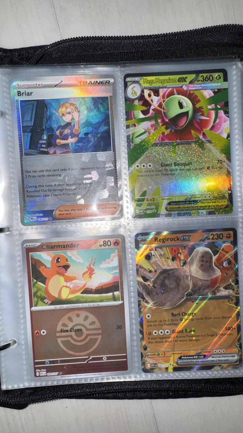 Filled Pokemon Trading Card Binder