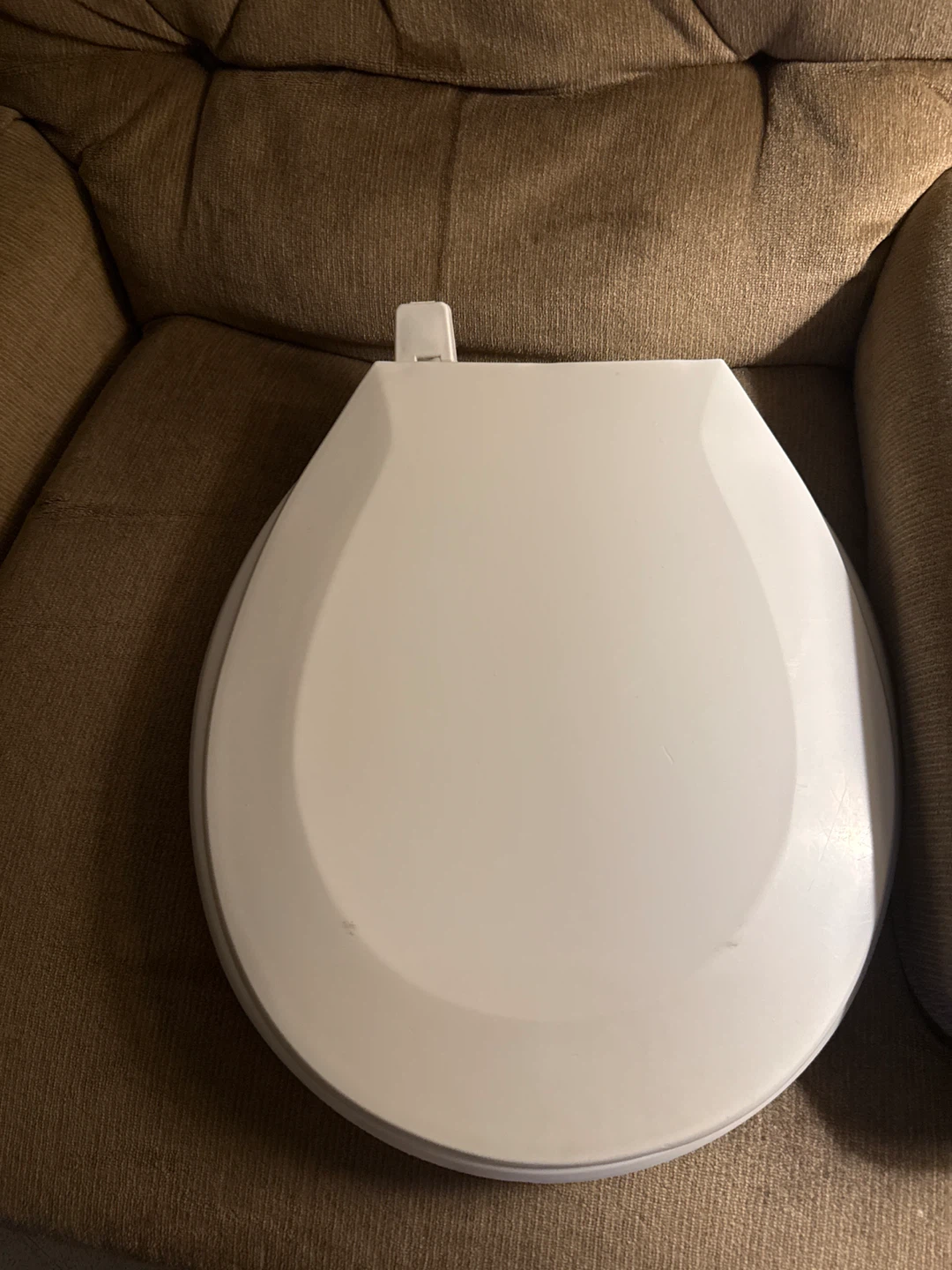 White Round Toilet Seat - photo 2