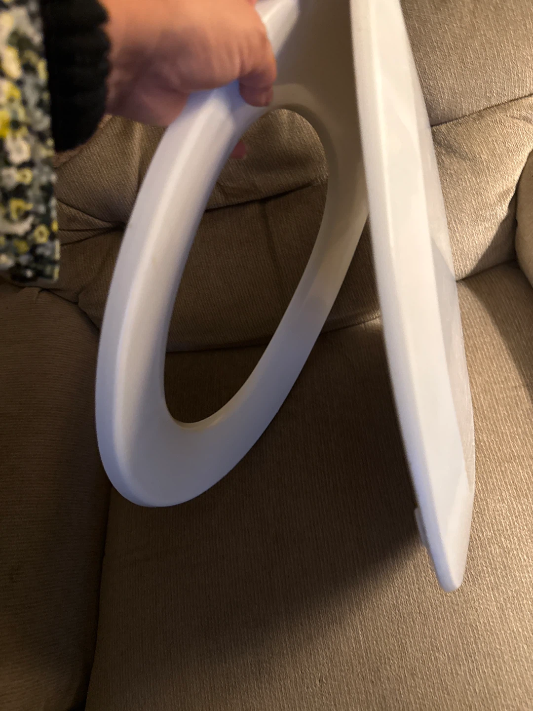 White Round Toilet Seat - photo 5