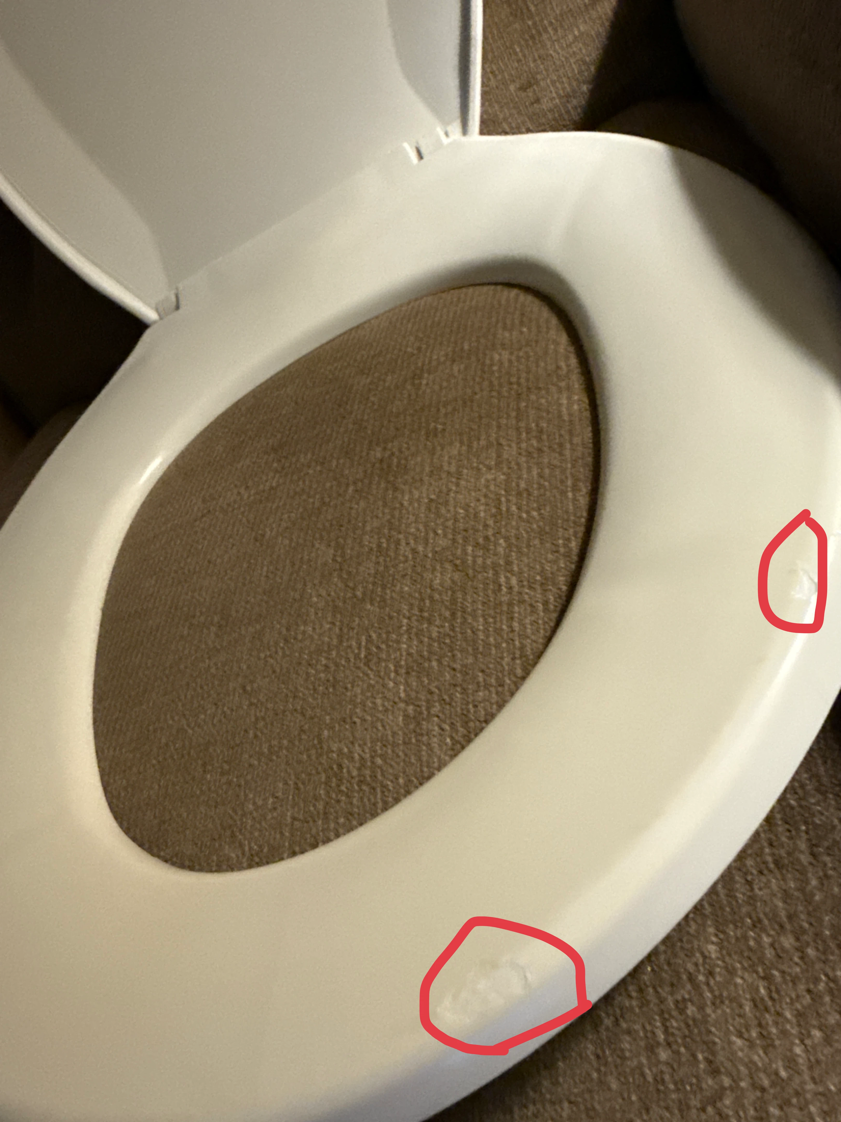 White Round Toilet Seat - photo 4