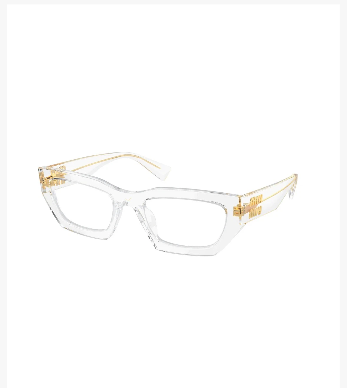 Miu Miu MU03XV Cat Eye Clear Acetate Eyeglasses - photo 3
