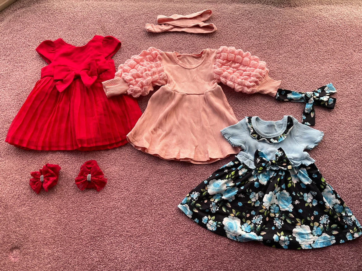 Baby dresses, size 6 months
