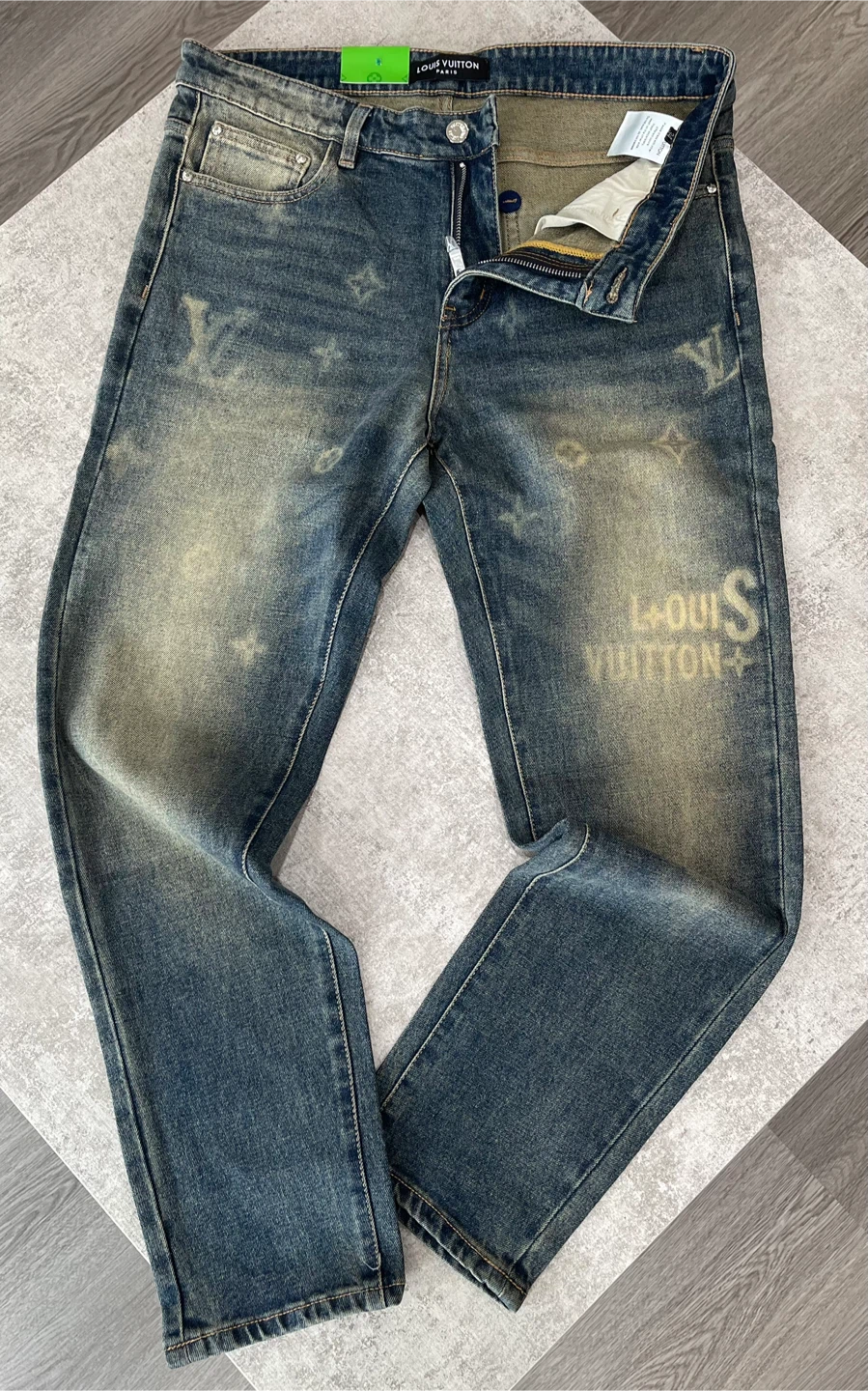 Louis Vuitton Men's Distressed Jeans