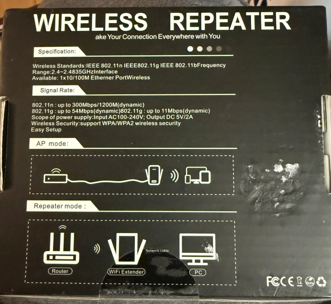 Wireless Repeater WiFi Extender - photo 2