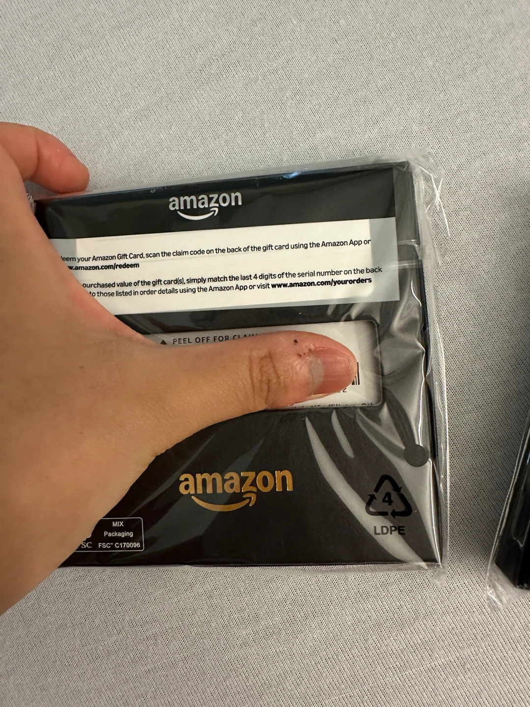 $100 Amazon Gift Cards – Two $50 Cards – Unused/Sealed - photo 3