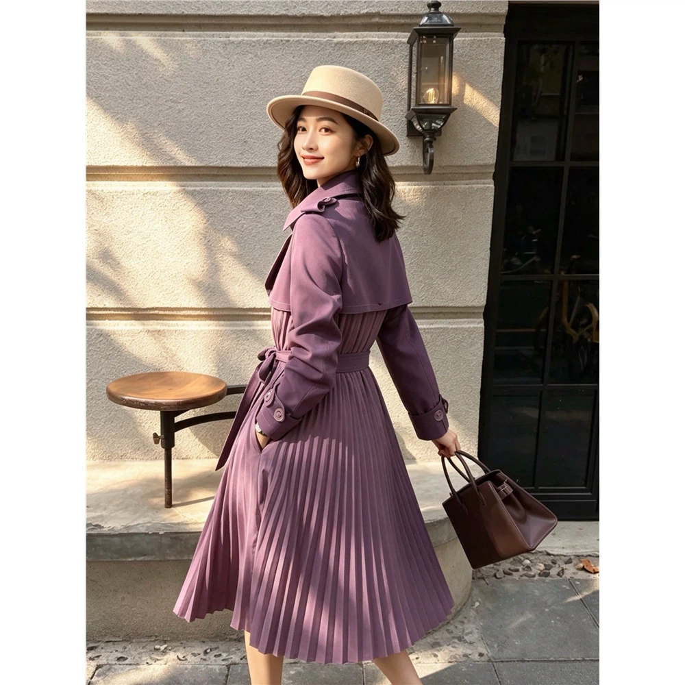 Pleated trench coat size S/M/L - photo 3