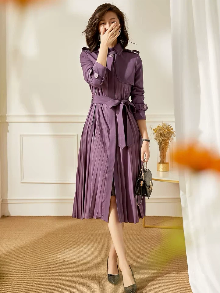 Pleated trench coat size S/M/L - photo 4