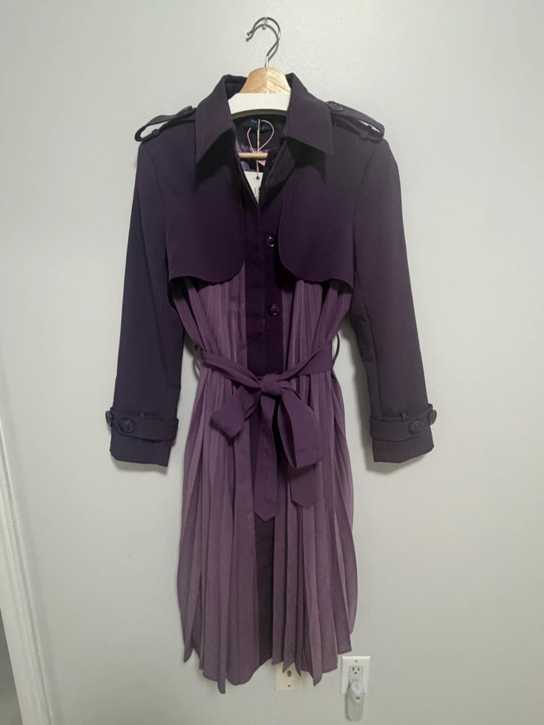 Pleated trench coat size S/M/L - photo 5