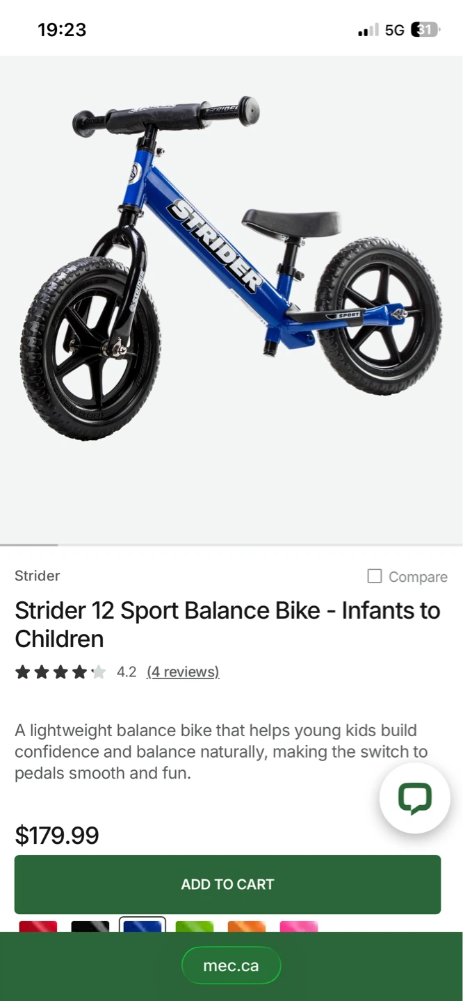Strider 12 Sport Balance Bike - photo 4