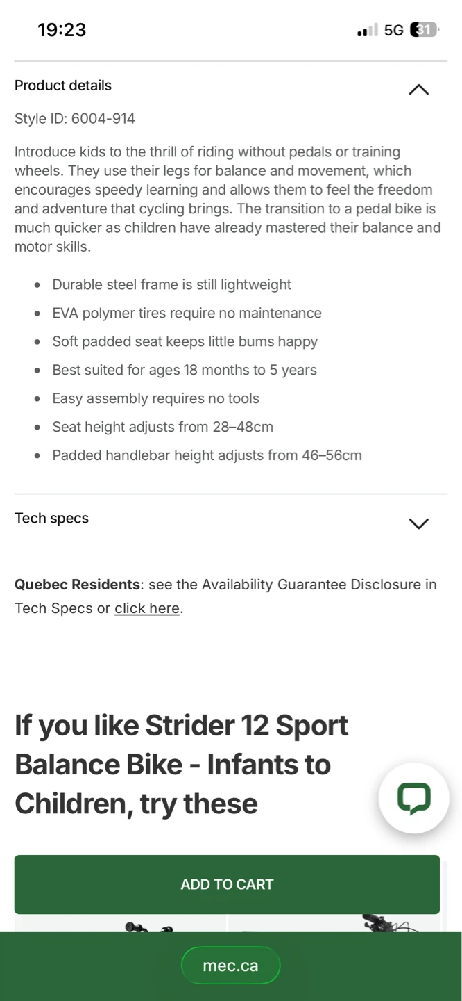 Strider 12 Sport Balance Bike - photo 5