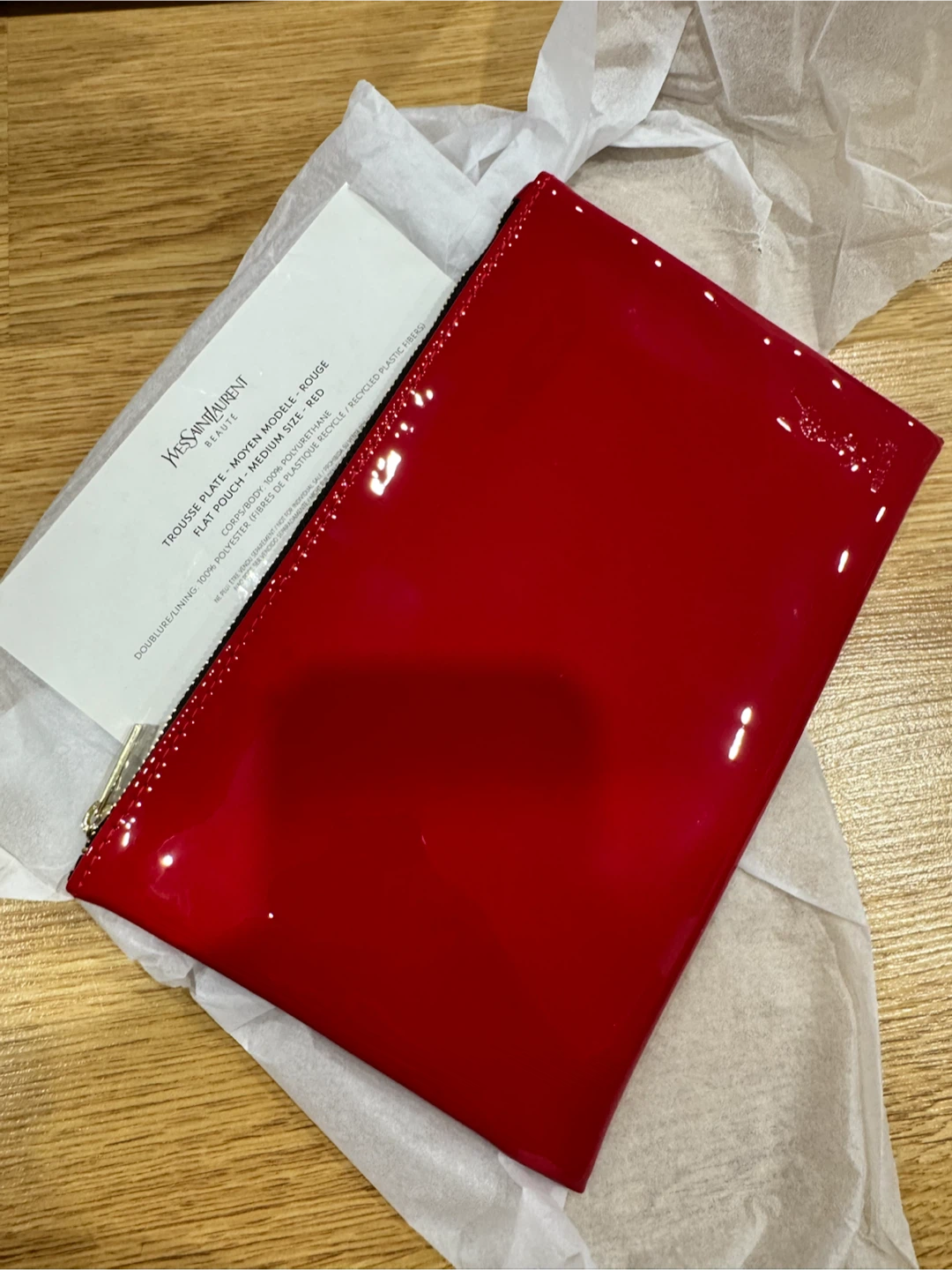 Genuine YSL Beauty Cosmetic Bag / Envelope Clutch