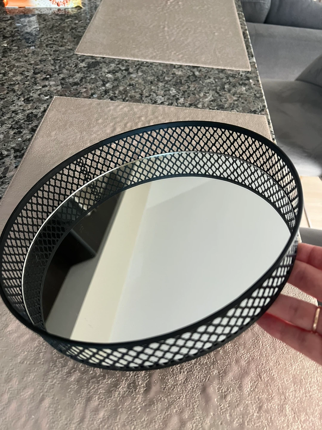 Glass serving tray